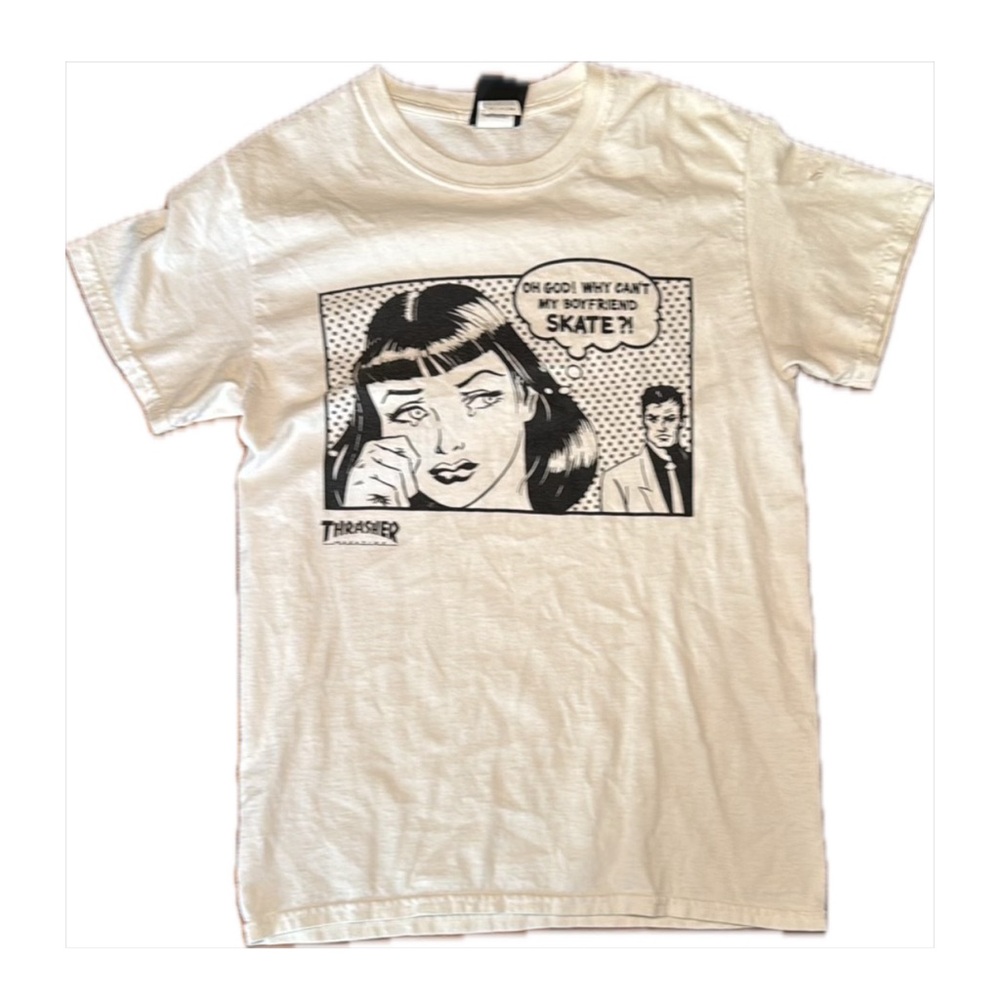 Thrasher White Graphic Tee